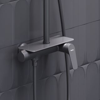 Душевая стойка Damixa Jupiter 977780300 Черная матовая